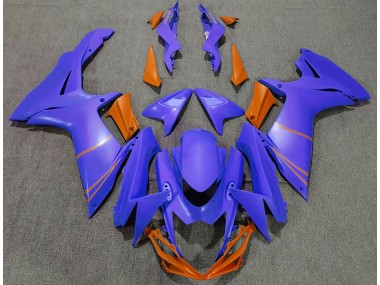 Azul Océano Mate & Naranja 2011-2024 Suzuki GSXR 600-750 Carenado Moto