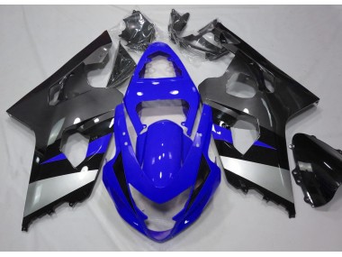 Azul & Plata 2004-2005 Suzuki GSXR 600-750 Carenado Moto