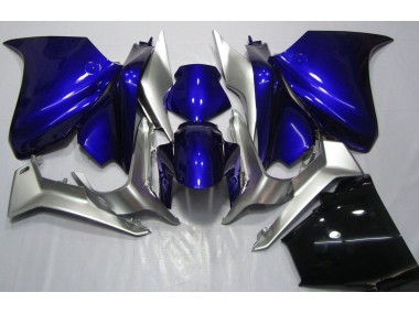 Azul Profundo & Plata 2010-2013 Honda VFR1200 Carenado Moto