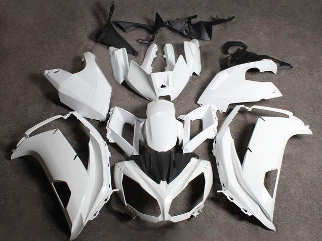 Blanco 2012-2016 Kawasaki Ninja 650R Carenado Moto