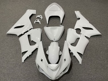 Blanco Brillante 2005-2006 Kawasaki ZX6R Carenado Moto