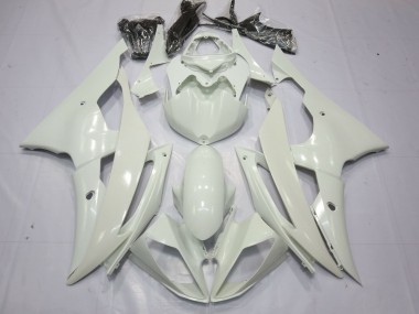 Blanco Brillante 2008-2016 Yamaha R6 Carenado Moto