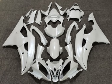 Blanco Brillante 2008-2016 Yamaha R6 Carenado Moto