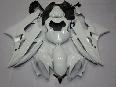 Blanco Brillo 2006-2007 Yamaha R6 Carenado Moto