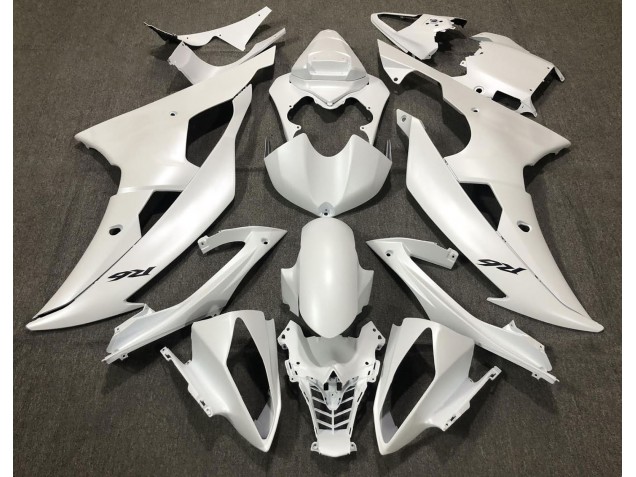 Blanco Mate 2008-2016 Yamaha R6 Carenado Moto Blanco Mate 2008-2016 Yamaha R6 Carenado Moto