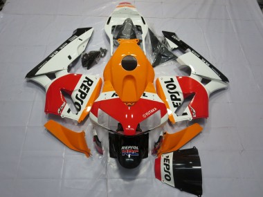 Blanco Naranja Repsol 2003-2004 Honda CBR600RR Carenado Moto