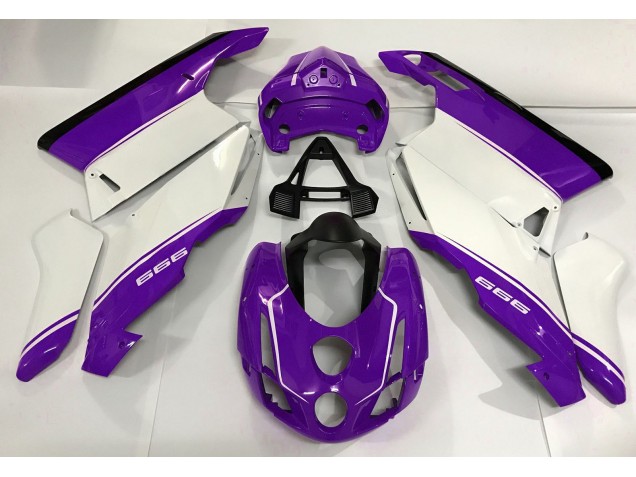 Blanco Púrpura & Negro 2003-2004 Ducati 749 999 Carenado Moto Blanco Púrpura & Negro 2003-2004 Ducati 749 999 Carenado Moto