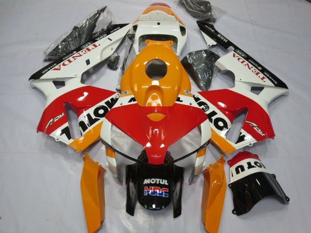 Blanco Repsol 2005-2006 Honda CBR600RR Carenado Moto