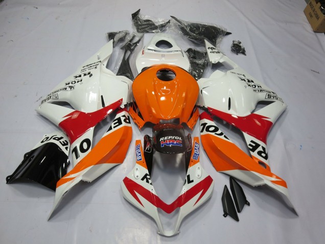 Blanco Repsol 2009-2012 Honda CBR600RR Carenado Moto Blanco Repsol 2009-2012 Honda CBR600RR Carenado Moto