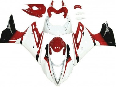 Blanco & Rojo 2013-2016 Triumph Daytona 675 Carenado Moto
