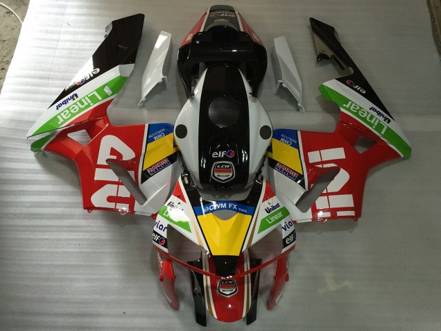 Blanco Rojo Givi 2005-2006 Honda CBR600RR Carenado Moto