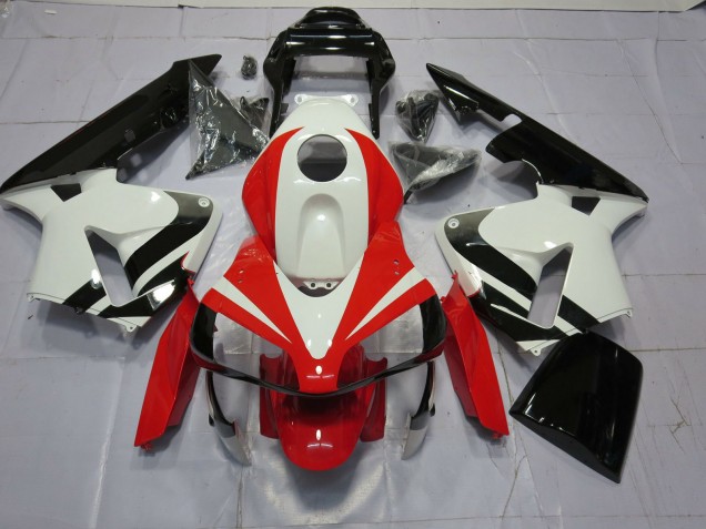 Blanco Rojo & Negro OEM 2003-2004 Honda CBR600RR Carenado Moto