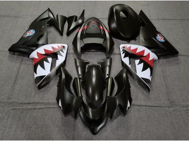Bombardero Betty Negro Mate 2004-2005 Kawasaki ZX10R Carenado Moto
