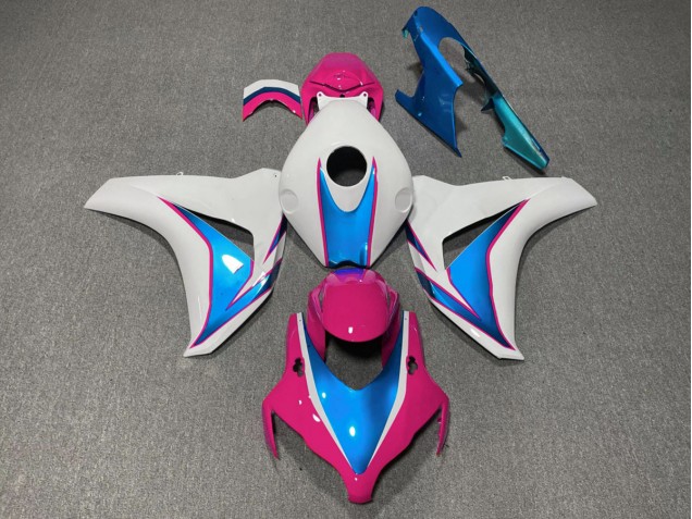 Brillo Rosa & Azul 2008-2011 Honda CBR1000RR Carenado Moto