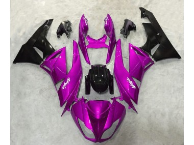 Brillo Rosa Vibrante 2009-2012 Kawasaki ZX6R Carenado Moto