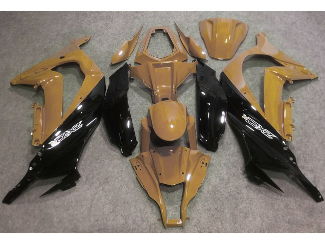 Bronceado Del Desierto & Negro 2016-2019 Kawasaki ZX10R Carenado Moto