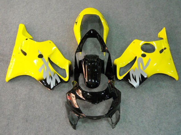 Calcomanía Plateada Amarilla 1999-2000 Honda CBR600 F4 Carenado Moto
