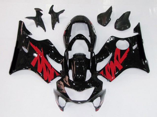 Calcomanía Roja Negra Brillante 1999-2000 Honda CBR600 F4 Carenado Moto Calcomanía Roja Negra Brillante 1999-2000 Honda CBR600 F4 Carenado Moto