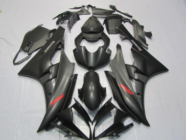 Calcomanía Roja Negra Mate 2006-2007 Yamaha R6 Carenado Moto