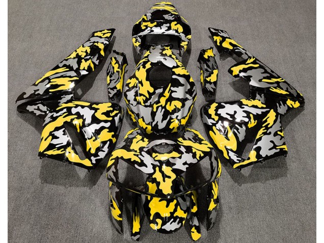 Camuflaje & Amarillo 2005-2006 Honda CBR600RR Carenado Moto