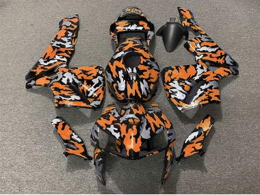 Camuflaje & Naranja 2005-2006 Honda CBR600RR Carenado Moto
