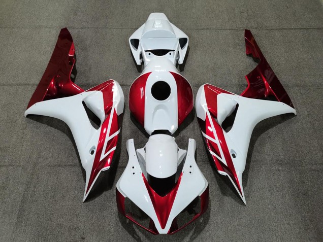 Caramelo Rojo & Blanco 2006-2007 Honda CBR1000RR Carenado Moto