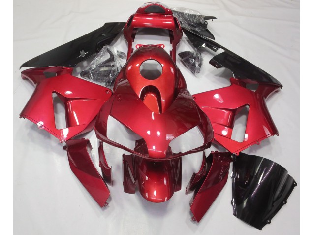 Caramelo Rojo Liso 2003-2004 Honda CBR600RR Carenado Moto