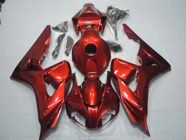 Color Rojo Oscuro 2006-2007 Honda CBR1000RR Carenado Moto Color Rojo Oscuro 2006-2007 Honda CBR1000RR Carenado Moto