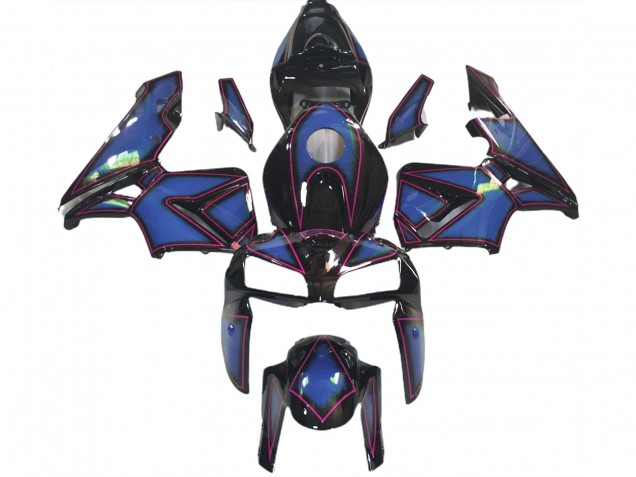 Contorno Azul Profundo & Rosa 2005-2006 Honda CBR600RR Carenado Moto Contorno Azul Profundo & Rosa 2005-2006 Honda CBR600RR Carenado Moto