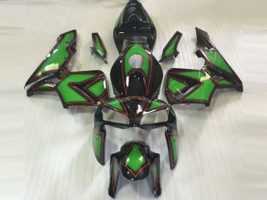 Contorno Verde & Rojo 2005-2006 Honda CBR600RR Carenado Moto