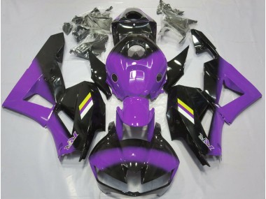 Desvanecimiento Morado Brillante & Negro 2013-2023 Honda CBR600RR Carenado Moto