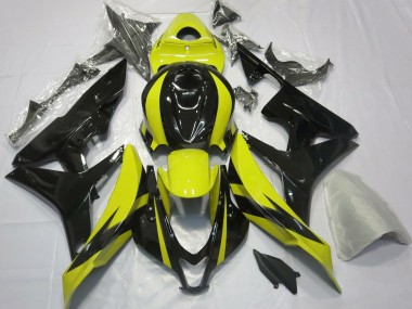 Diseño Amarillo & Negro OEM 2007-2008 Honda CBR600RR Carenado Moto