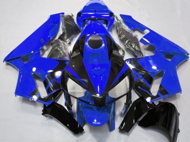 Diseño Azul Brillante & Negro 2005-2006 Honda CBR600RR Carenado Moto