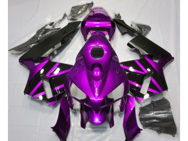 Diseño Morado & Negro Brillante 2005-2006 Honda CBR600RR Carenado Moto