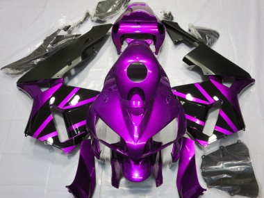 Diseño Morado & Negro Brillante 2005-2006 Honda CBR600RR Carenado Moto
