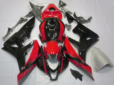 Diseño Rojo & Negro OEM 2007-2008 Honda CBR600RR Carenado Moto