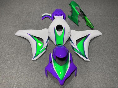 El Joker Brillo Verde & Morado 2008-2011 Honda CBR1000RR Carenado Moto