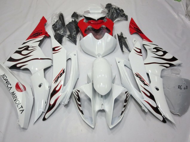 Especial Llama Rojo 2008-2016 Yamaha R6 Carenado Moto