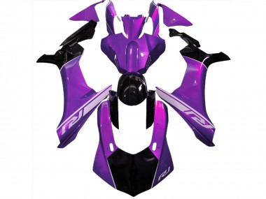 Estado De Ánimo Morado & Negro 2015-2019 Yamaha R1 Carenado Moto