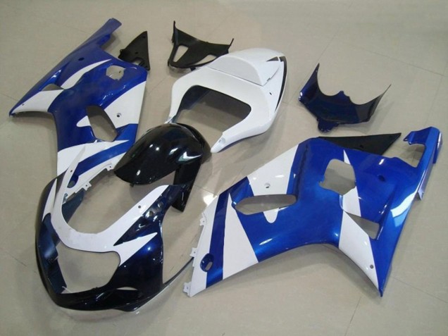Estilo Azul & Blanco OEM 2001-2003 Suzuki GSXR 600-750 Carenado Moto