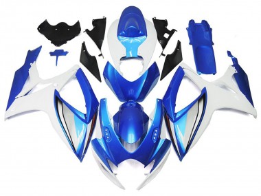 Estilo Azul Claro & Azul Intenso OEM 2006-2007 Suzuki GSXR 600-750 Carenado Moto