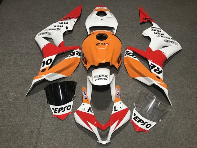 Estilo Blanco Repsol 2007-2008 Honda CBR600RR Carenado Moto
