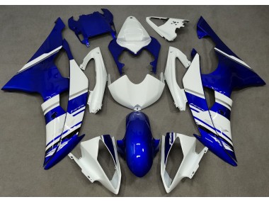 Estilo Personalizado OEM Azul & Blanco 2008-2016 Yamaha R6 Carenado Moto