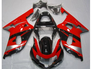 Estilo Rojo OEM 2001-2003 Suzuki GSXR 600-750 Carenado Moto