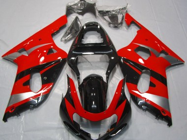 Estilo Rojo OEM 2001-2003 Suzuki GSXR 600-750 Carenado Moto
