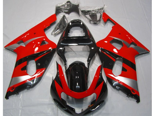 Estilo Rojo OEM 2001-2003 Suzuki GSXR 600-750 Carenado Moto
