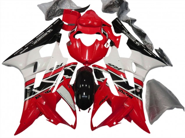 Estilo Rojo OEM 2006-2007 Yamaha R6 Carenado Moto