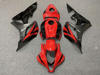 Estilo Rojo OEM & Gris 2007-2008 Honda CBR600RR Carenado Moto