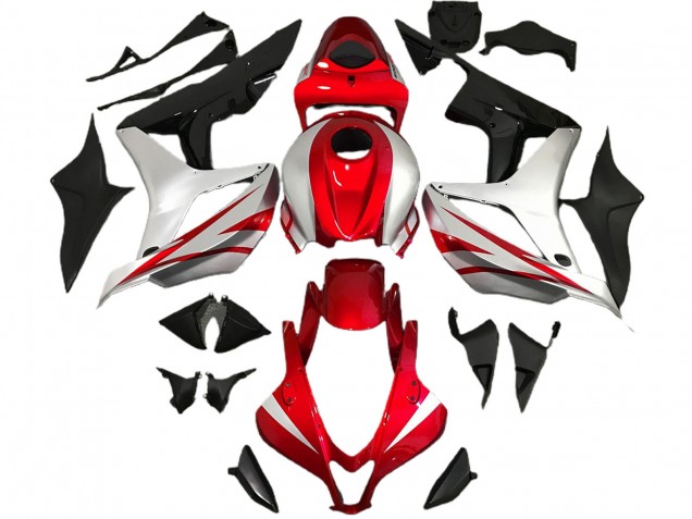 Estilo Rojo & Plateado OEM 2007-2008 Honda CBR600RR Carenado Moto Estilo Rojo & Plateado OEM 2007-2008 Honda CBR600RR Carenado Moto