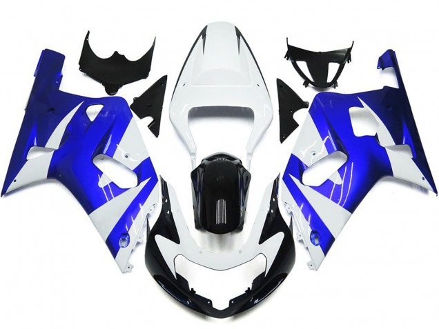 Estilo Vibrante Azul & Blanco OEM 2001-2003 Suzuki GSXR 600-750 Carenado Moto